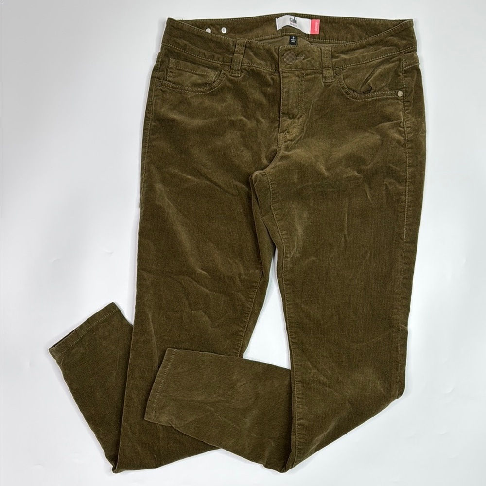Cabi Jeans Brown Corduroy Skinny Pants Size 8
